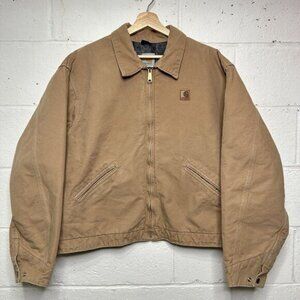 Vintage Carhartt Blanket-Lined Detroit Jacket “Saddle Brown”